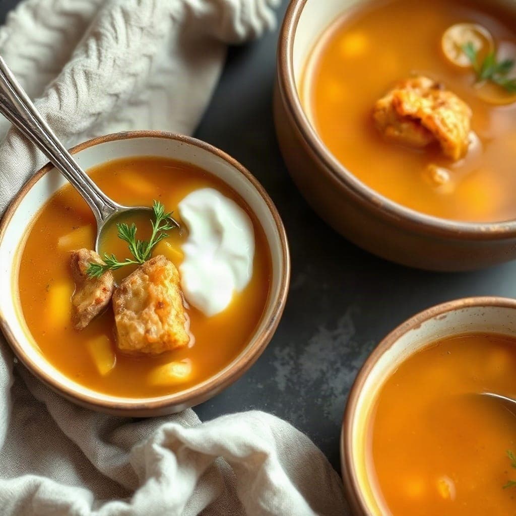 Bol de soupe maison préparée pour une jeune maman en post-partum